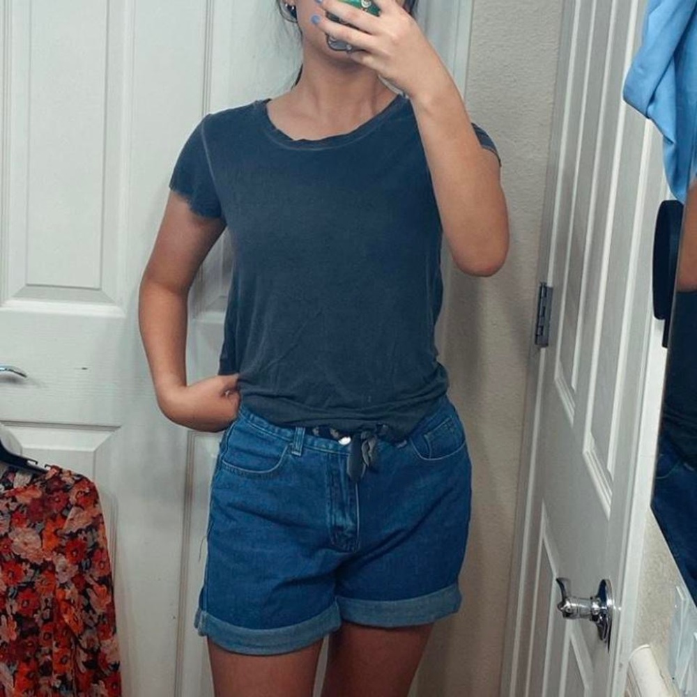 soft gray tee